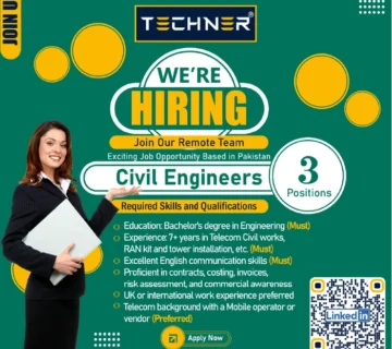 Techner - Jobs - Civil Engineer (03 Positions)