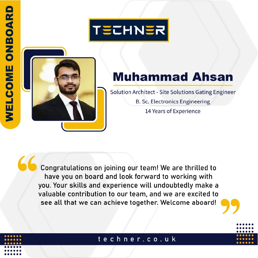 Techner - Welcome Onboard - Muhammad Ahsan