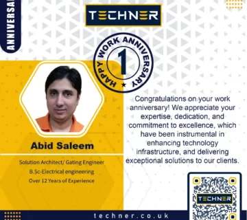 Techner - Work Anniversary Abid Saleem