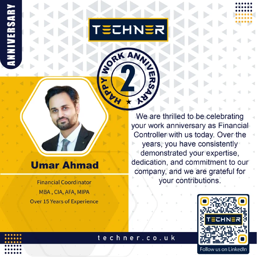 Techner Work Anniversary Umar Ahmad