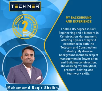 Techner Staff Work Anniversary Muhammad Baqir Sheikh