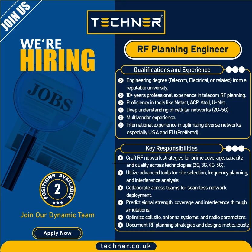 Techner Jobs - RF Planning Engineer