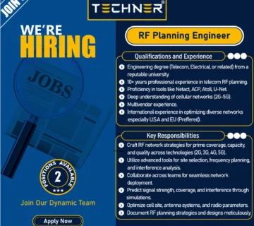 Techner - Jobs - RF Planning Engineer (02 Positions)