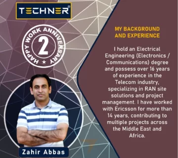 Techner Staff Work Anniversary Zahir Abbas