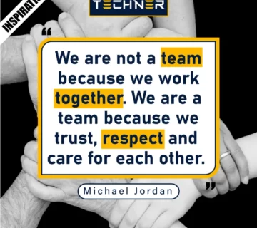 Techner Inspirational Quote True teamwork