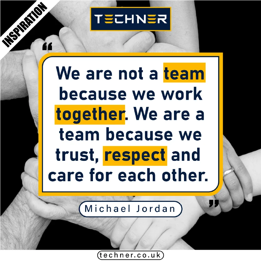 Techner Inspirational Quote True teamwork