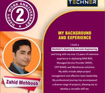 Techner Staff Work Anniversary Zahid Mehboob