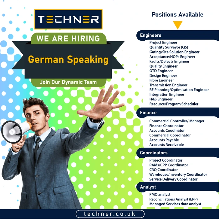 Techner - Jobs - German Speaking Staff