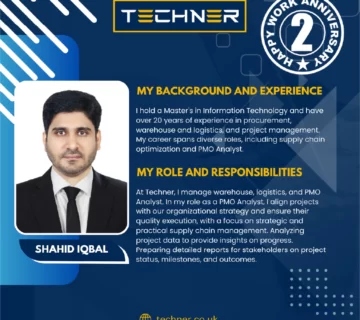 Techner Staff Work Anniversary - Shahid Iqbal