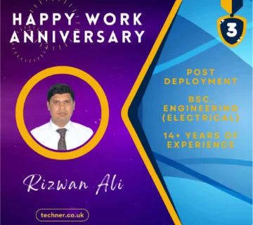 Techner - Staff Work Anniversary - Rizwan Ali