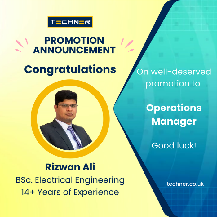 Techner Rizwan's Rise: New Operations Manager at Techner | Techner