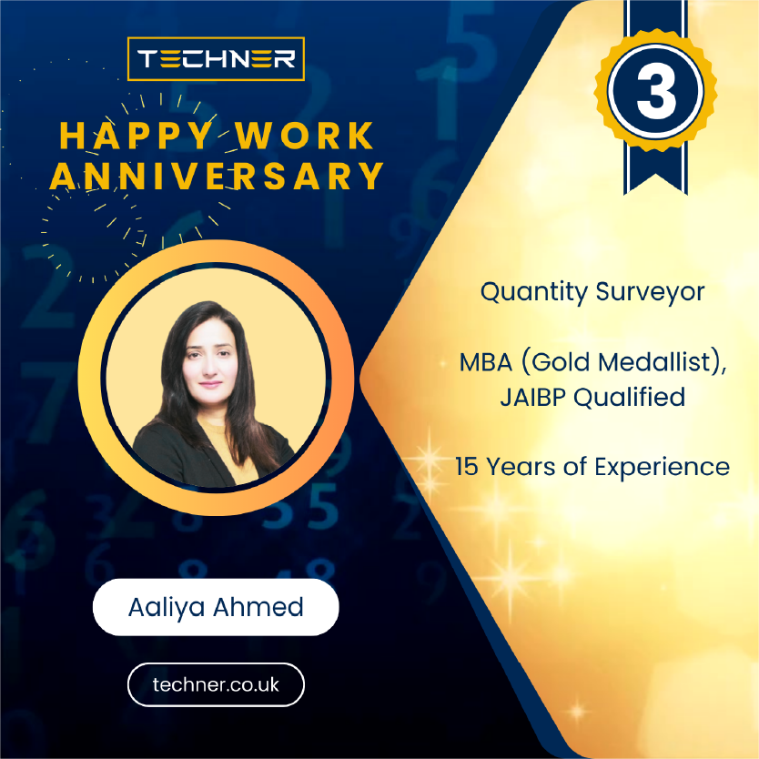 Techner - Staff Work Anniversary - Aliya Ahmed