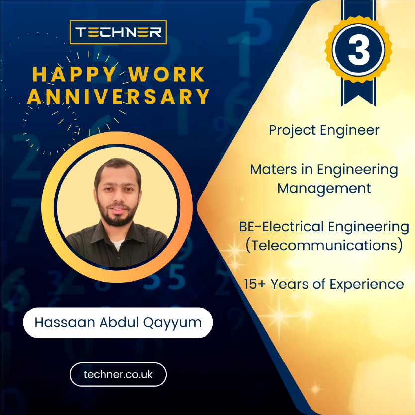 Techner - Staff Work Anniversary - Hassaan Abdul Qayyum