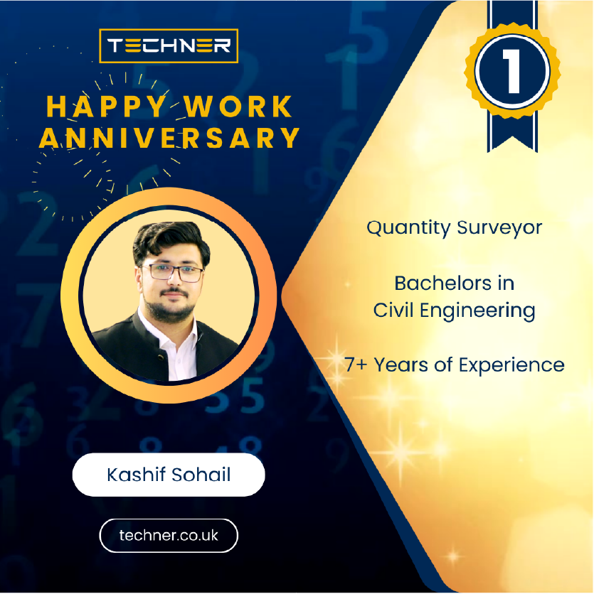 Techner - Staff - Work Anniversary - Kashif Sohail