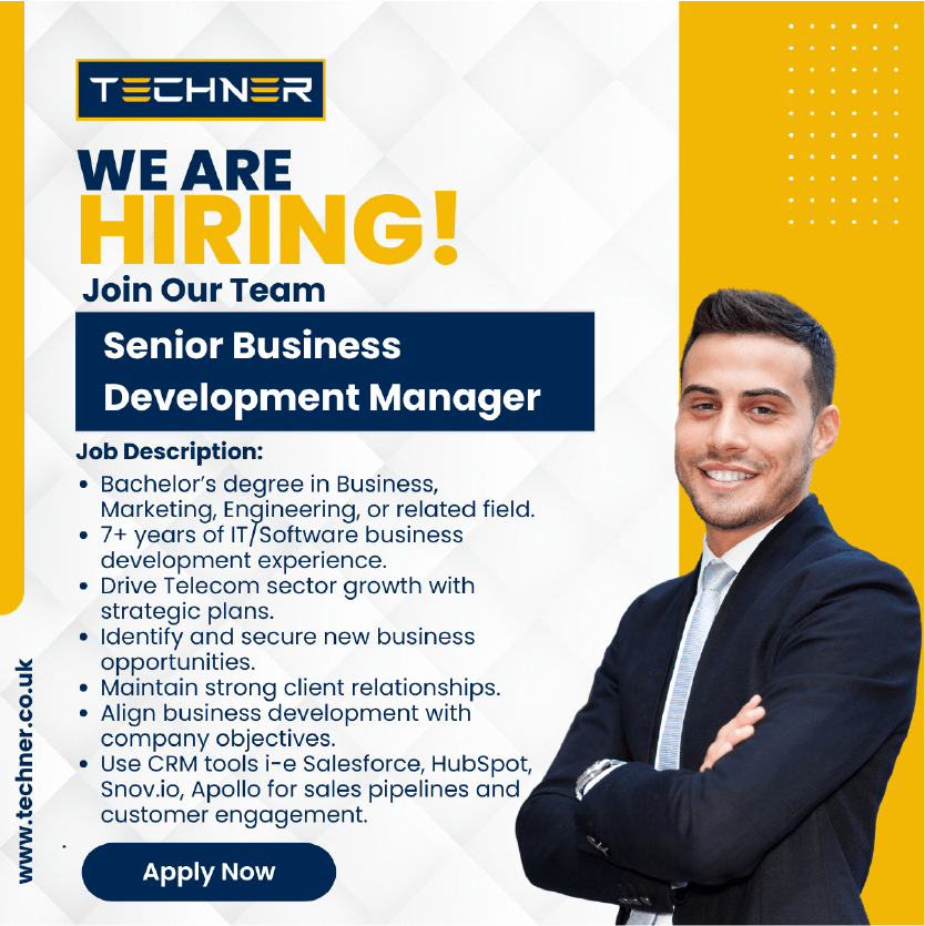 Techner - Job Post - Senior BD Manager