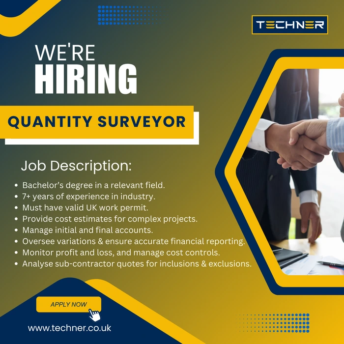 Techner - Jobs - Quantity Surveyor