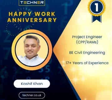 Techner - Work Anniversary - Kashif Khan