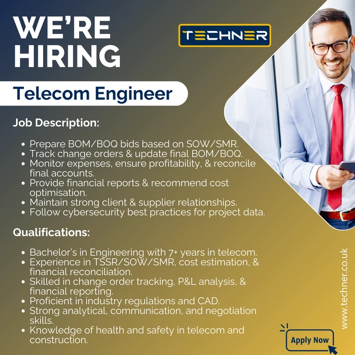 Techner - Jobs - Telecom Engineer