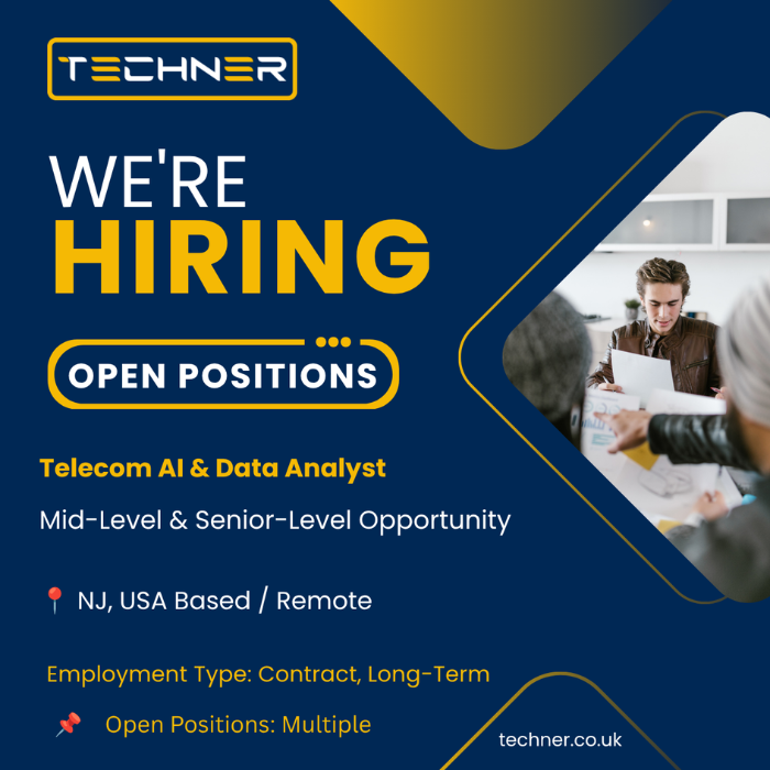 2026 09 10 Telecom AI Data Analyst Job Post NJ USA
