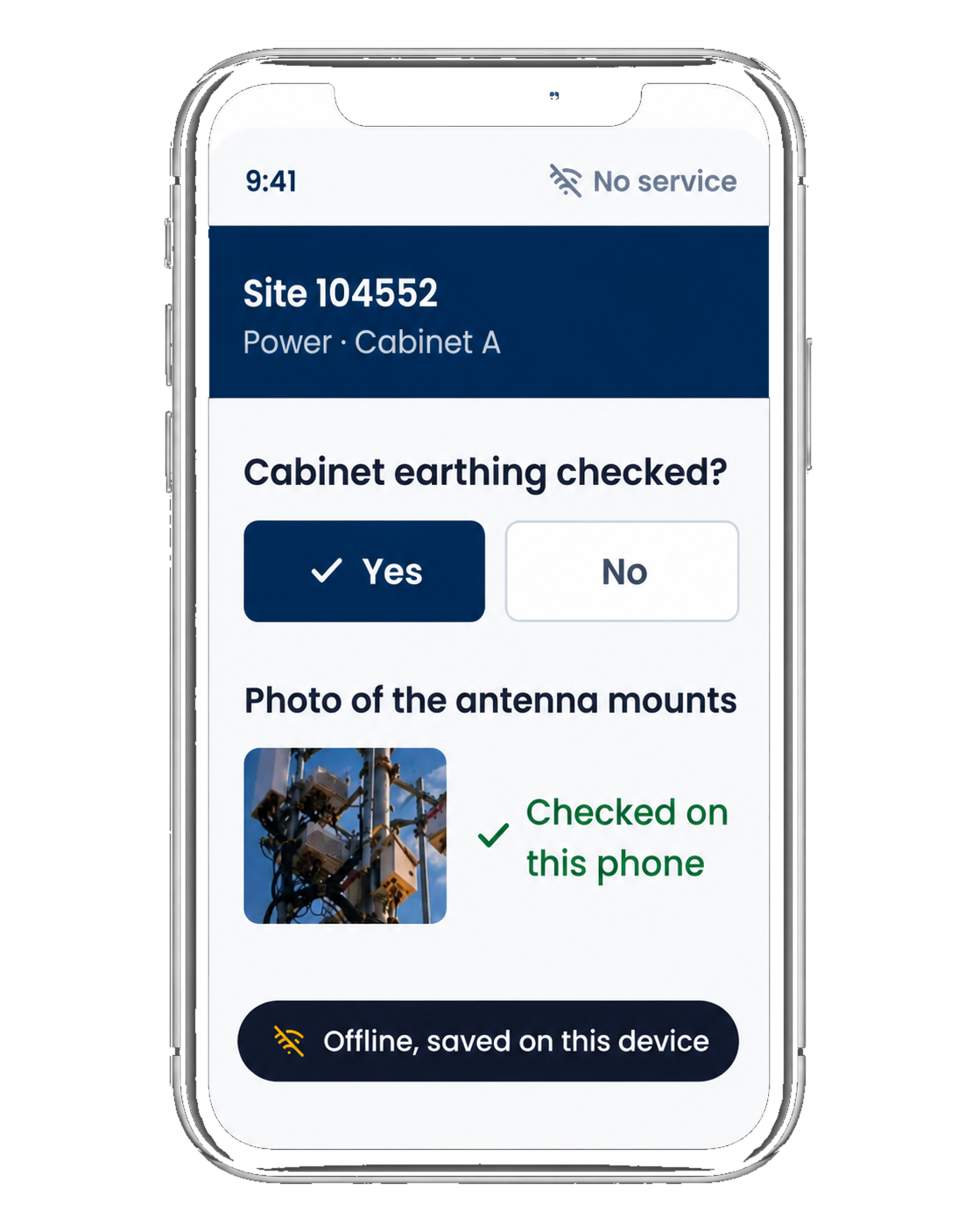 Techner FieldOps offline telecom inspection mobile app